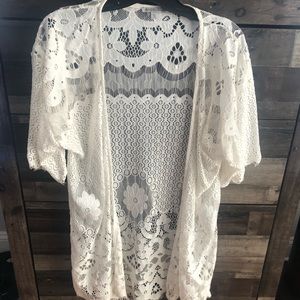 Open lace shirt